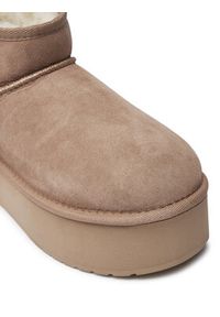 EMU Australia Śniegowce Stinger Micro Flatform W13082 Beżowy. Kolor: beżowy. Materiał: skóra