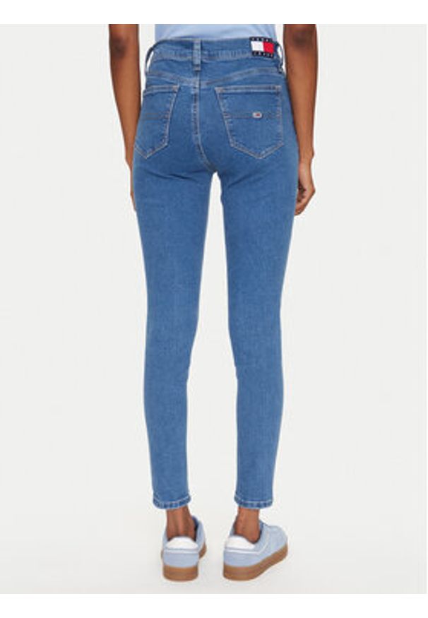 Tommy Jeans Jeansy Nora DW0DW20220 Niebieski Skinny Fit. Kolor: niebieski