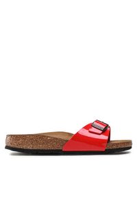 Birkenstock Klapki Madrid Bs 1019460 Czerwony. Kolor: czerwony. Materiał: skóra #6