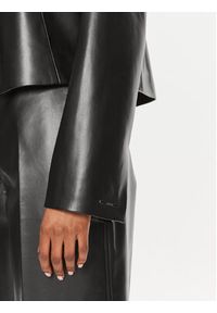 Calvin Klein Kurtka skórzana K20K207975 Czarny Regular Fit. Kolor: czarny. Materiał: skóra