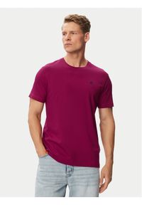 Beverly Hills Polo Club T-Shirt P-SS26M-TS41740 Bordowy Regular Fit. Typ kołnierza: polo. Kolor: czerwony. Materiał: bawełna #1
