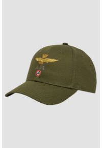 Aeronautica Militare - AERONAUTICA MILITARE Zielona męska czapka z daszkiem. Kolor: zielony. Materiał: materiał. Wzór: moro. Styl: casual, sportowy, militarny #1