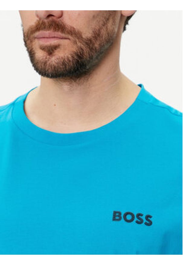 BOSS - Boss T-Shirt 50515620 Niebieski Regular Fit. Kolor: niebieski. Materiał: bawełna