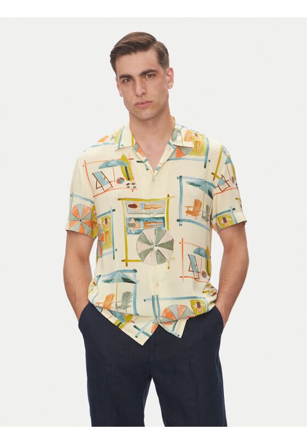 Baldessarini Koszula B3 76002.3722 Kolorowy Regular Fit. Materiał: wiskoza. Wzór: kolorowy