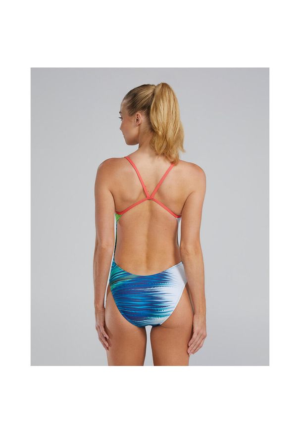 Strój pływacki damski TYR Cutoutfit Swimsuit - Bravura. Kolor: wielokolorowy