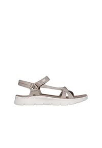 skechers - Sandały damskie SKECHERS Go Walk Flex Sandal Sublime. Kolor: beżowy