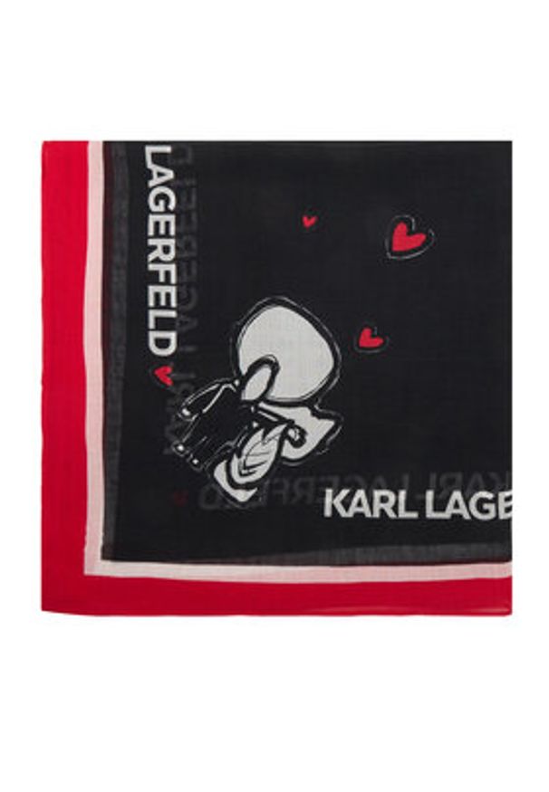 Karl Lagerfeld - KARL LAGERFELD Szal B1W33106 Czarny. Kolor: czarny
