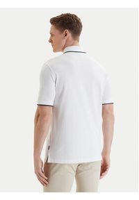 Bugatti Polo 8150-75033C Biały Regular Fit. Typ kołnierza: polo. Kolor: biały. Materiał: syntetyk #5