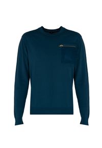 Diesel Sweter "Navajo" | A02179-0SCAB | Mężczyzna | Niebieski. Kolor: niebieski. Materiał: poliamid, bawełna. Wzór: jednolity. Styl: elegancki
