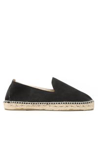 Manebi Espadryle Flat Espadrilles K 1.0 C0 Czarny. Kolor: czarny. Materiał: zamsz, skóra