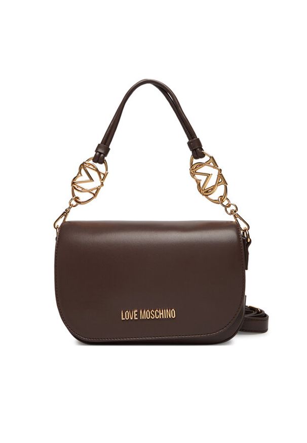 Love Moschino - LOVE MOSCHINO Torebka JC4049PP1NLF0301 Brązowy. Kolor: brązowy. Materiał: skórzane