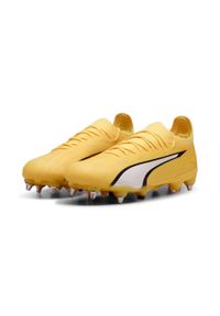 Buty Futbolowe Puma Ultra Ultimate Mxsg Dorosłych. Zapięcie: sznurówki. Kolor: wielokolorowy, biały, żółty, czarny. Materiał: materiał, syntetyk. Szerokość cholewki: normalna. Sport: piłka nożna #1