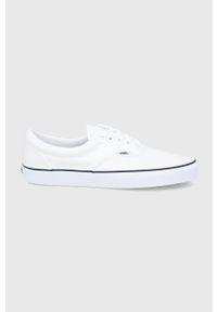 Vans Tenisówki męskie kolor biały. Nosek buta: okrągły. Zapięcie: sznurówki. Kolor: biały. Materiał: guma