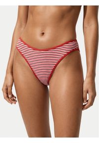 Seafolly Dół od bikini Clubhouse 40753-281 Pomarańczowy. Kolor: pomarańczowy. Materiał: syntetyk #1