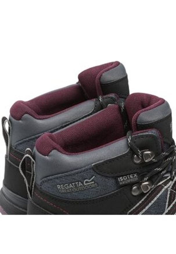 Regatta Trekkingi Lady Samaris II Mid RWF539 Czarny. Kolor: czarny. Materiał: skóra