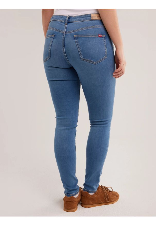 Big-Star - Jeansy damskie skinny niebieskie Adela 367. Kolor: niebieski. Sezon: lato