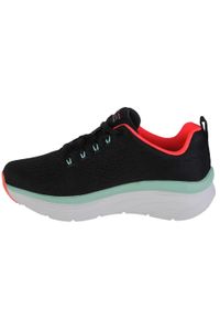 skechers - Buty sportowe Sneakersy damskie, Skechers D'Lux Walker - Fresh Finesse. Kolor: czerwony, wielokolorowy, czarny. Sport: turystyka piesza