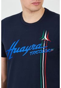 Aeronautica Militare - AERONAUTICA MILITARE Granatowy t-shirt Short Sleeve. Kolor: niebieski #5