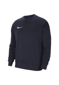 Nike - Bluza Dziecięca Polar Dekolt W Szpic Park 20. Kolor: niebieski. Materiał: polar