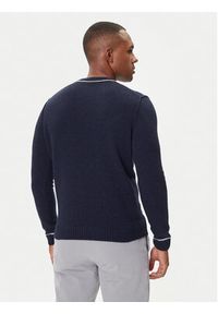 Aeronautica Militare Sweter 252MA1608UL00924 Granatowy Regular Fit. Kolor: niebieski. Materiał: wełna #5