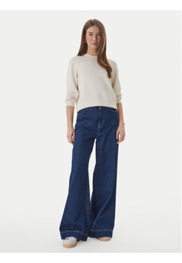 only - ONLY Bluza Maya 15369155 Kremowy Regular Fit. Kolor: kremowy. Materiał: syntetyk