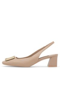 Gino Rossi - GINO ROSSI Czółenka ALAYA-SL2275-1A Beżowy. Kolor: beżowy. Materiał: skóra #8