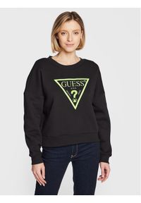 Guess Bluza Ane W3RQ04 K9Z21 Czarny Regular Fit. Kolor: czarny. Materiał: syntetyk #1