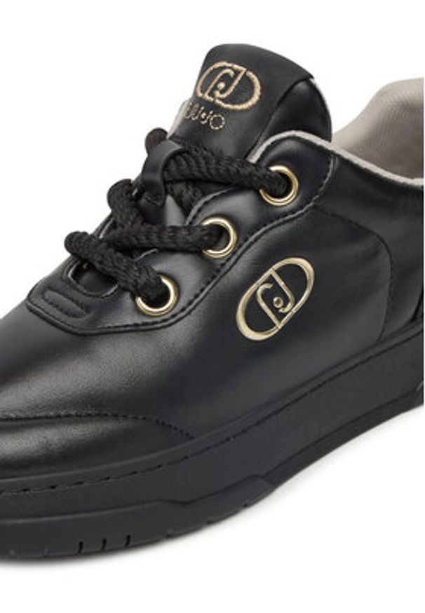 Liu Jo Sneakersy Me 04 BA5039 PX625 Czarny. Kolor: czarny. Materiał: skóra