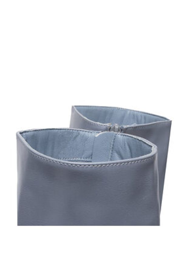 DeeZee Kozaki ZALGT210932 Szary. Kolor: szary. Materiał: skóra