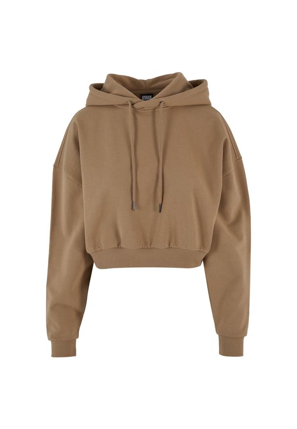 Bluza damska z kapturem Urban Classics. Typ kołnierza: kaptur. Kolor: beżowy