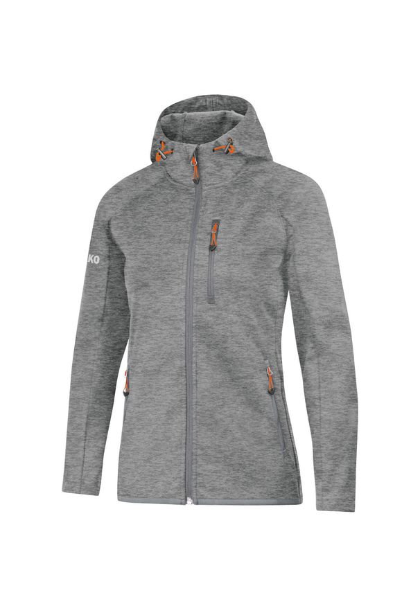 Kurtka Jako softshell light. Kolor: szary. Materiał: softshell. Sport: turystyka piesza