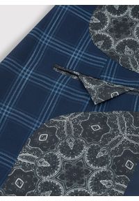 Pako Lorente - PAKO LORENTE – Granatowa marynarka garniturowa w niebieską kratę. Kolor: niebieski. Materiał: poliester, elastan, wiskoza #8