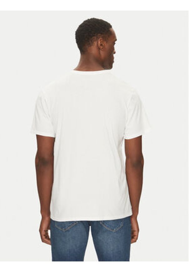 Lacoste Komplet 3 t-shirtów TH9010 Biały Regular Fit. Kolor: biały. Materiał: bawełna