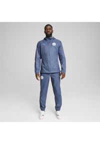 Puma - Męska całoroczna kurtka treningowa Manchester City PUMA Inky Blue Magic. Kolor: niebieski