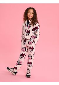 Sinsay - Polarowe spodnie Minnie Mouse - różowy. Kolor: różowy. Materiał: polar. Wzór: motyw z bajki