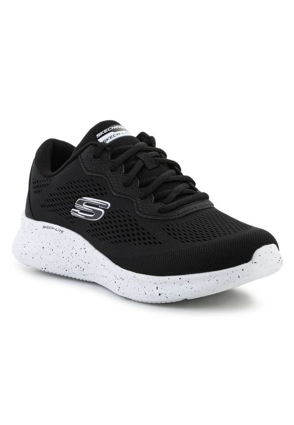 skechers - Buty Skechers Skech-Lite 149990-BKW czarne. Okazja: na co dzień. Kolor: czarny. Materiał: materiał