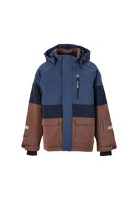 ZigZag - Dziecięca kurtka narciarska Zigzag Taylora W-PRO 15000. Kolor: brązowy, niebieski, wielokolorowy. Sezon: zima. Sport: narciarstwo #1