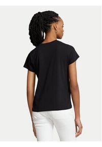 Polo Ralph Lauren T-Shirt 211898698007 Czarny Regular Fit. Typ kołnierza: polo. Kolor: czarny. Materiał: bawełna #4