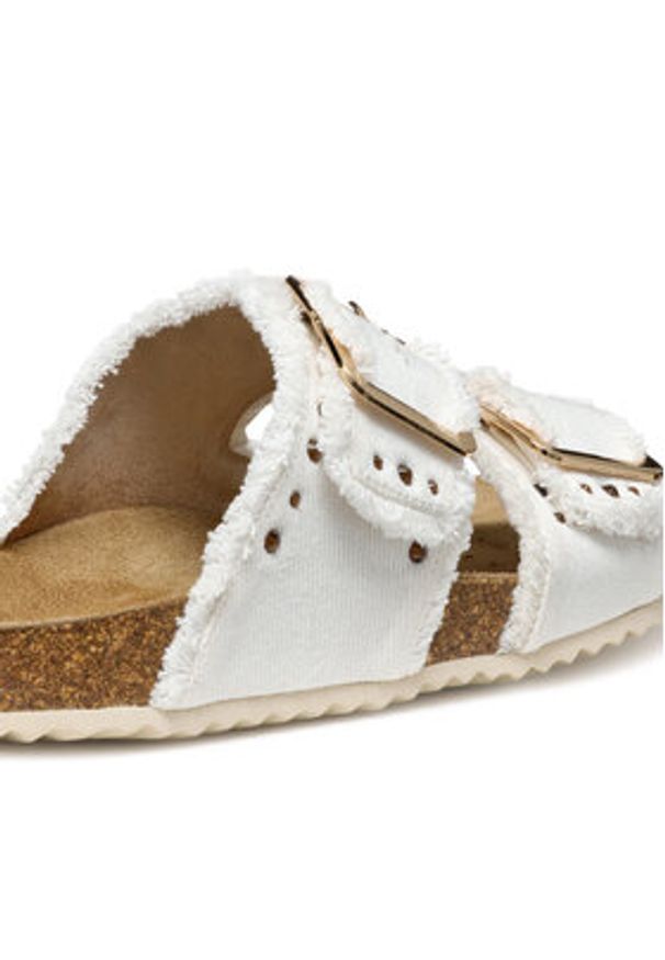 Geox Klapki D Brionia R D55Y3S 00011 C1122 Beżowy. Kolor: beżowy. Materiał: materiał