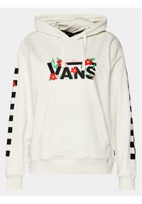 Vans Bluza Fleurs Bff Hoodie VN000JG9 Écru Regular Fit. Materiał: bawełna