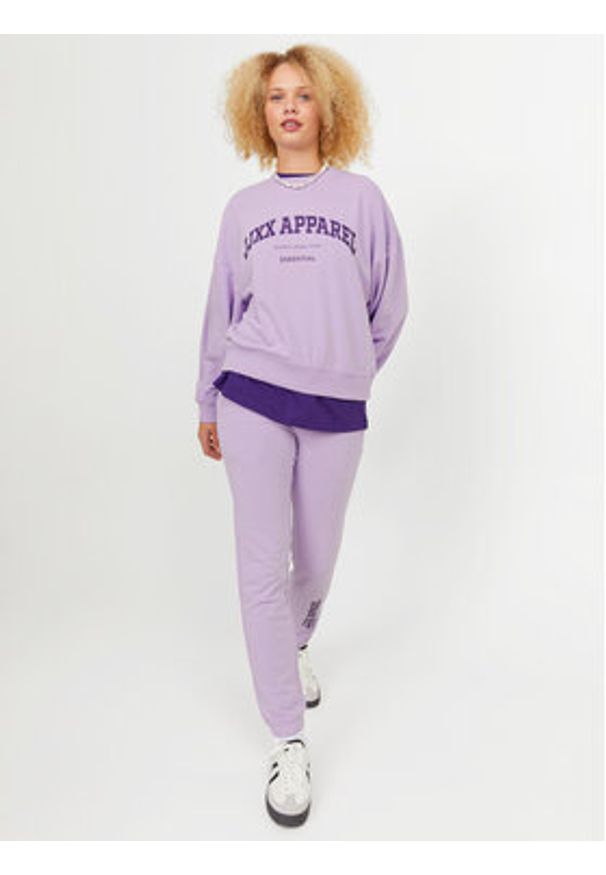 JJXX Bluza Riley 12248650 Fioletowy Regular Fit. Kolor: fioletowy. Materiał: syntetyk