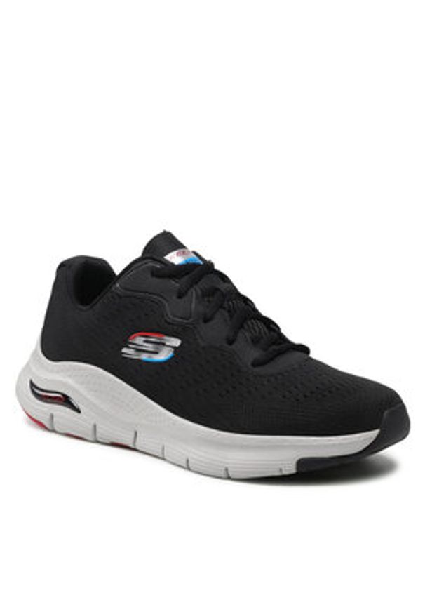 skechers - Skechers Sneakersy Infinity Cool 232303/BLK Czarny. Kolor: czarny. Materiał: materiał