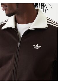 Adidas - adidas Bluza adicolor Classic KE1665 Brązowy Slim Fit. Kolor: brązowy. Materiał: bawełna #3