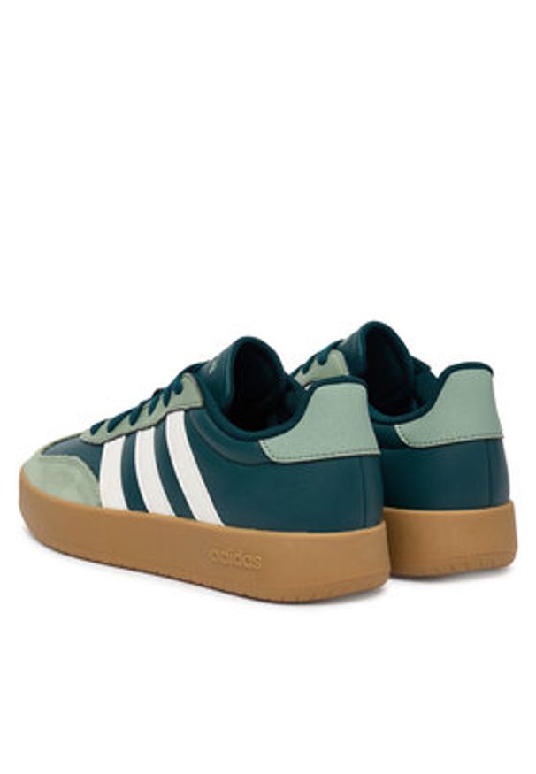 Adidas - adidas Sneakersy Barreda JP5926 Zielony. Kolor: zielony. Materiał: skóra, zamsz