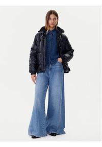 Sportmax Code Kurtka z imitacji skóry Delta 74860205 Czarny Relaxed Fit. Kolor: czarny. Materiał: skóra #7