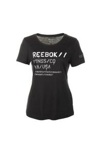 Koszulka sportowa damska Reebok Wor C Com Tee. Kolor: czarny. Długość rękawa: krótki rękaw. Długość: krótkie