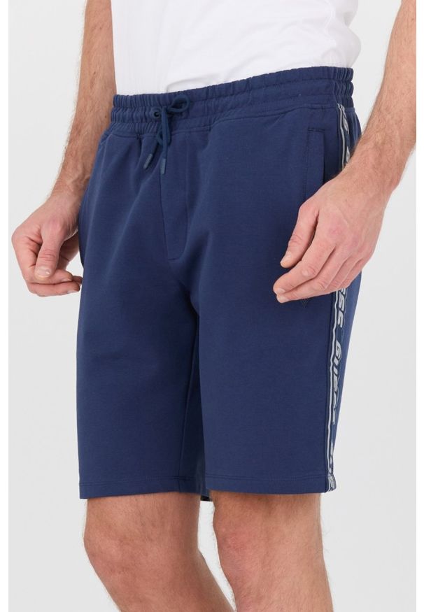 Guess - GUESS Granatowe męskie shorty Arlo, Rozmiar XXL. Kolor: niebieski