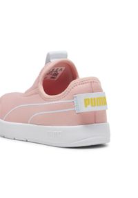 Puma - Buty do chodzenia dla dzieci Courtflex v3 Slip On PUMA Peach Smoothie. Zapięcie: bez zapięcia. Kolor: niebieski, wielokolorowy, różowy. Sport: turystyka piesza