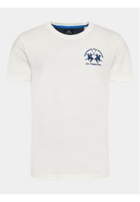 La Martina T-Shirt WMR004 JS206 Biały Regular Fit. Kolor: biały. Materiał: bawełna #1