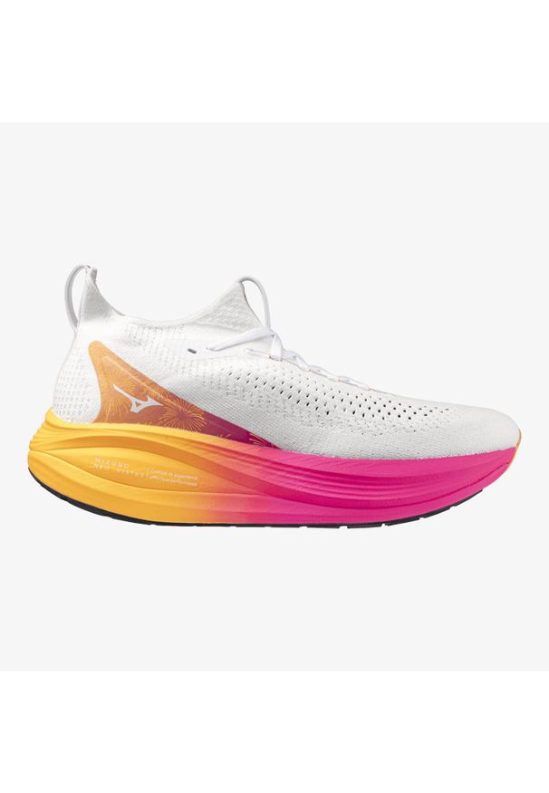Buty do biegania Mizuno Neo Vista 2 white/white/pink tetra. Kolor: wielokolorowy, biały, żółty, pomarańczowy. Sport: bieganie